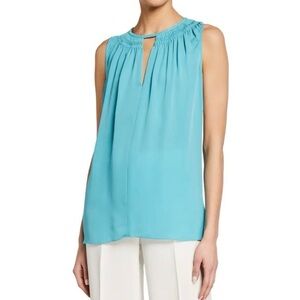 Kobi Halperin Turquoise Sleeveless Blouse
